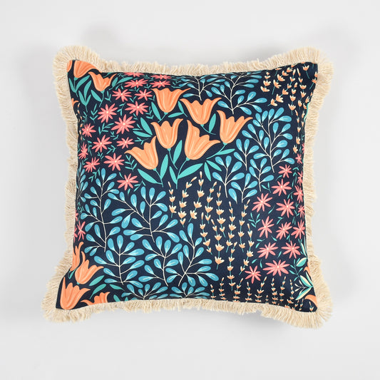 Flora Nocturne - Velvet Cushion Cover