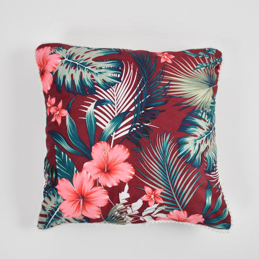 Terracotta Drift - Velvet Cushion Cover