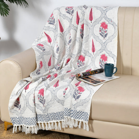 Gulmor Grove – Hand Block Printed Cotton Throw