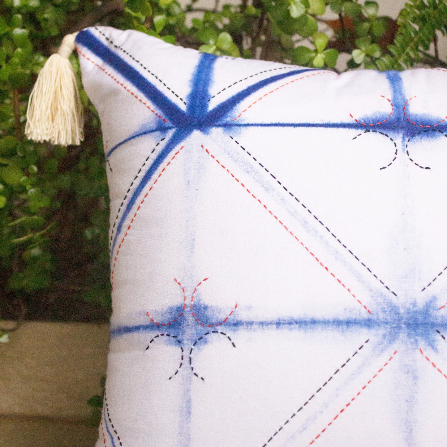 Eureka Shibori Throw Pillow