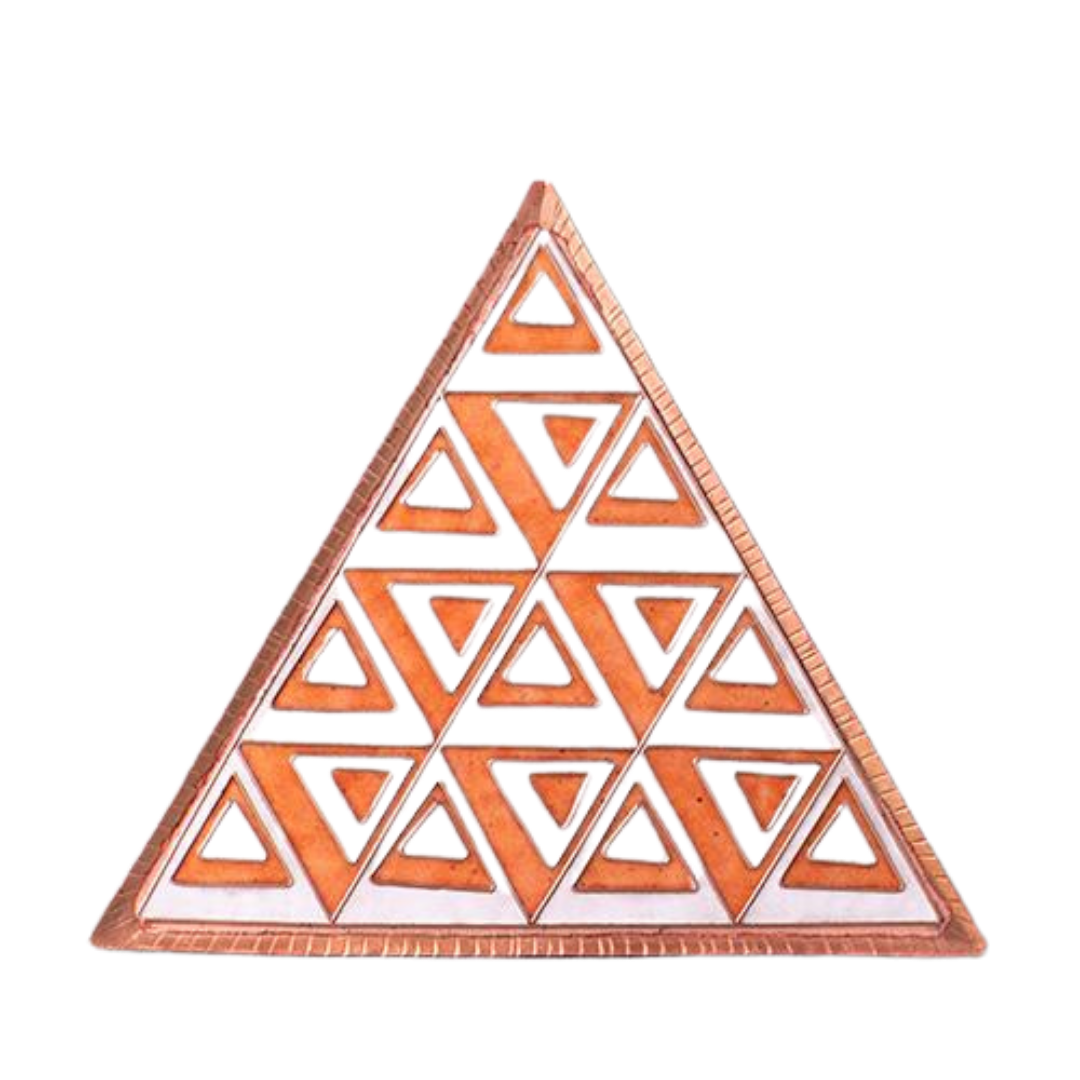 Triangle Copper Plate