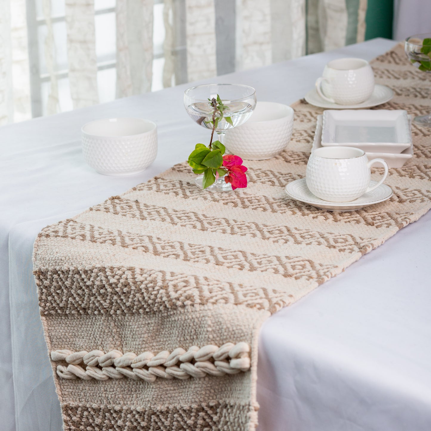 Oasis Textured Table Runner