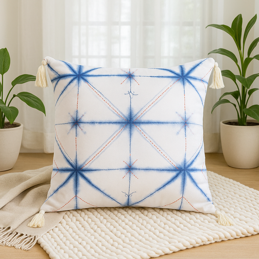Eureka Shibori Throw Pillow