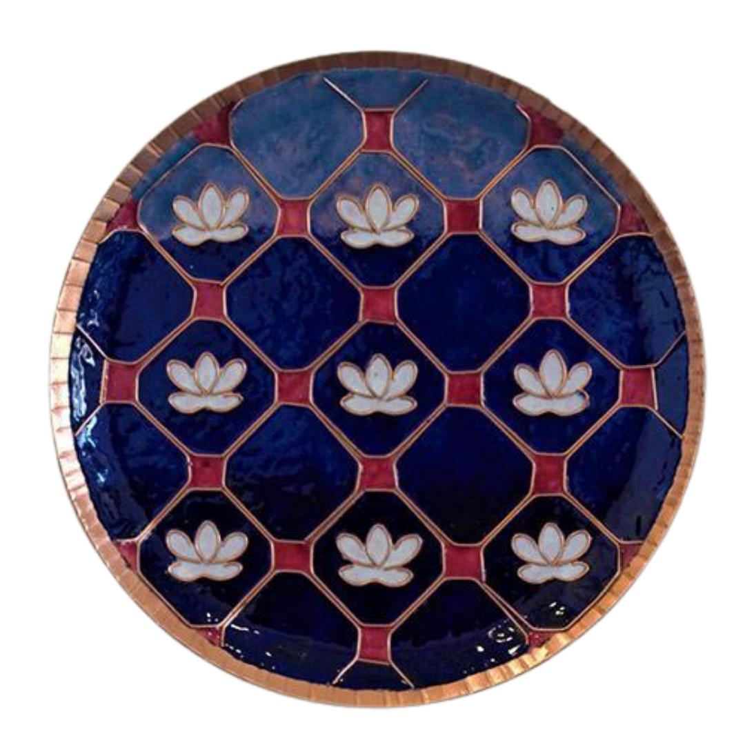 Floral Copper Plate